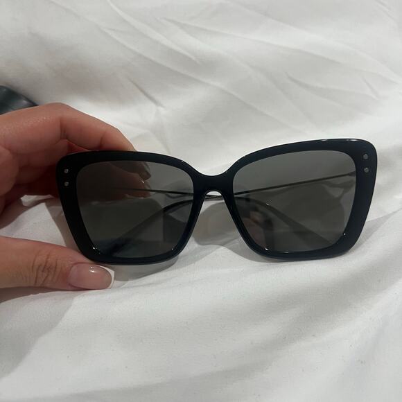 Dior Miss Dior Mirrored Sunglasses 14A7 Black-Gunmetal/Gray Silver Mirror - Picture 7 of 7